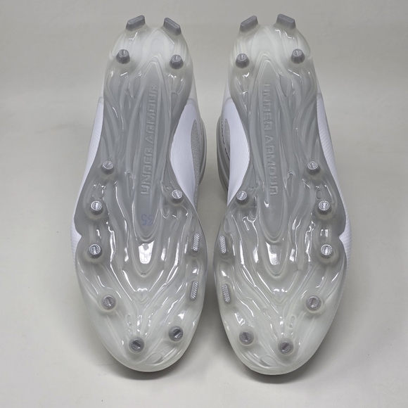 Under Armour Command MC Mid UA Lacrosse Cleats White 3025639-100 Mens Sz 13 New - Picture 6 of 10